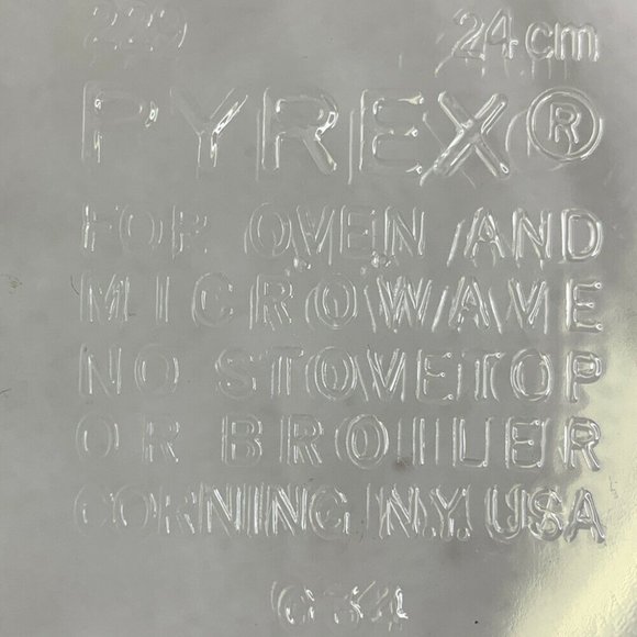 Vintage Pyrex 229 Clear Glass Deep Dish Pie Plate - Picture 3 of 5